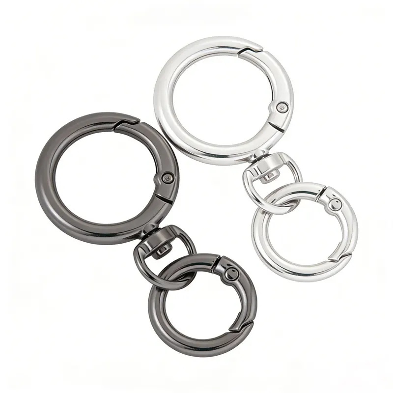Fishing Swivel Connector - 2 juegos de mosquetones redondos con