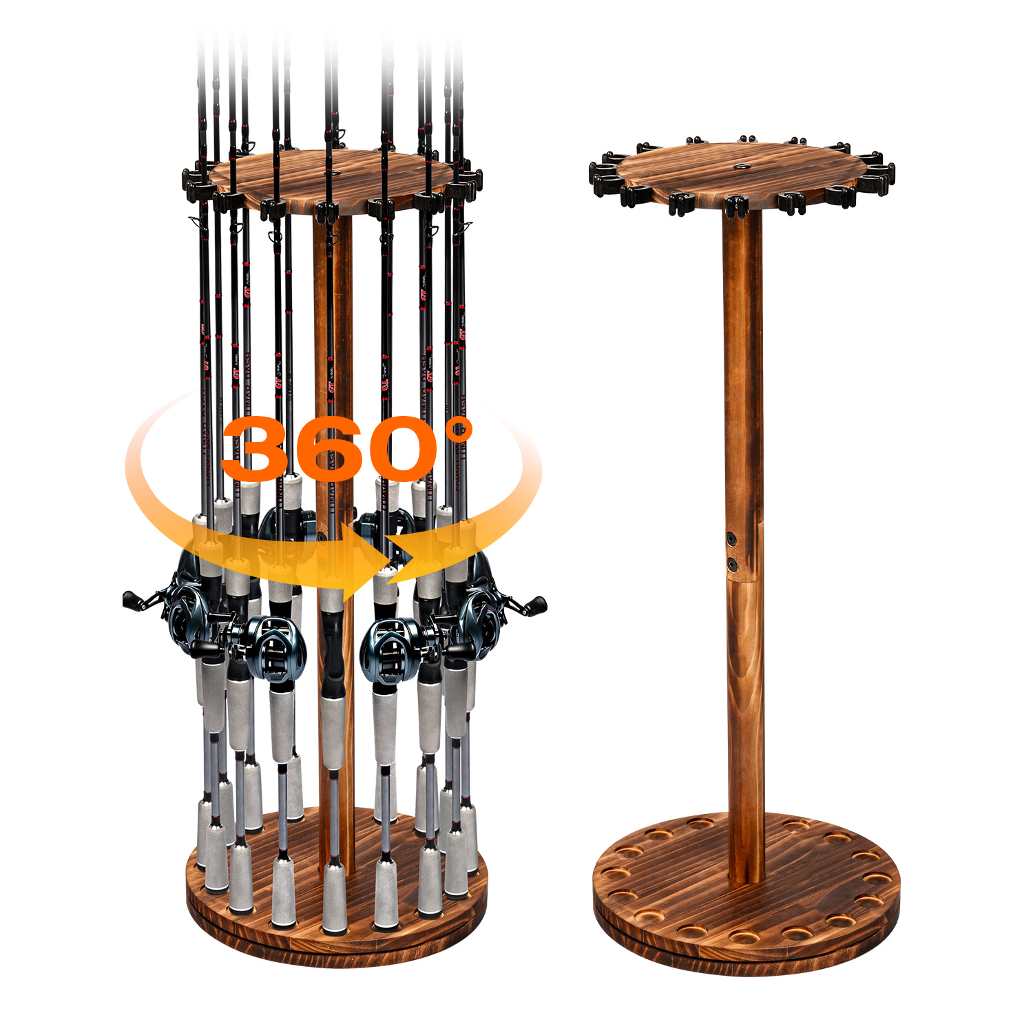 Fishing Rod Pod - Soporte Giratorio para Cañas de Pescar
