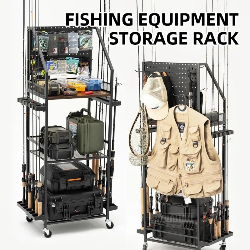 Fishing Equipment Rod - Estante para guardar equipos de pesca,
