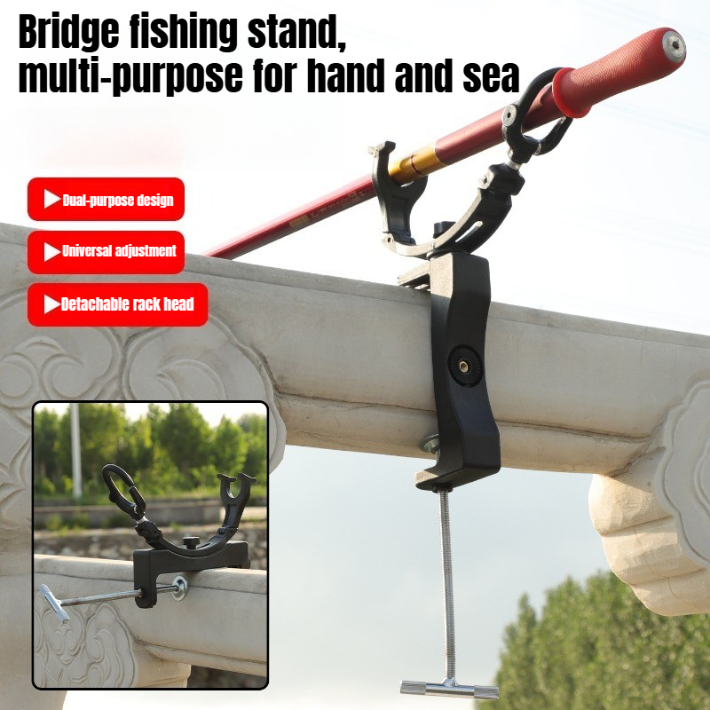 Fishing Rod Pod - 360 ° Soporte Giratorio Ajustable de