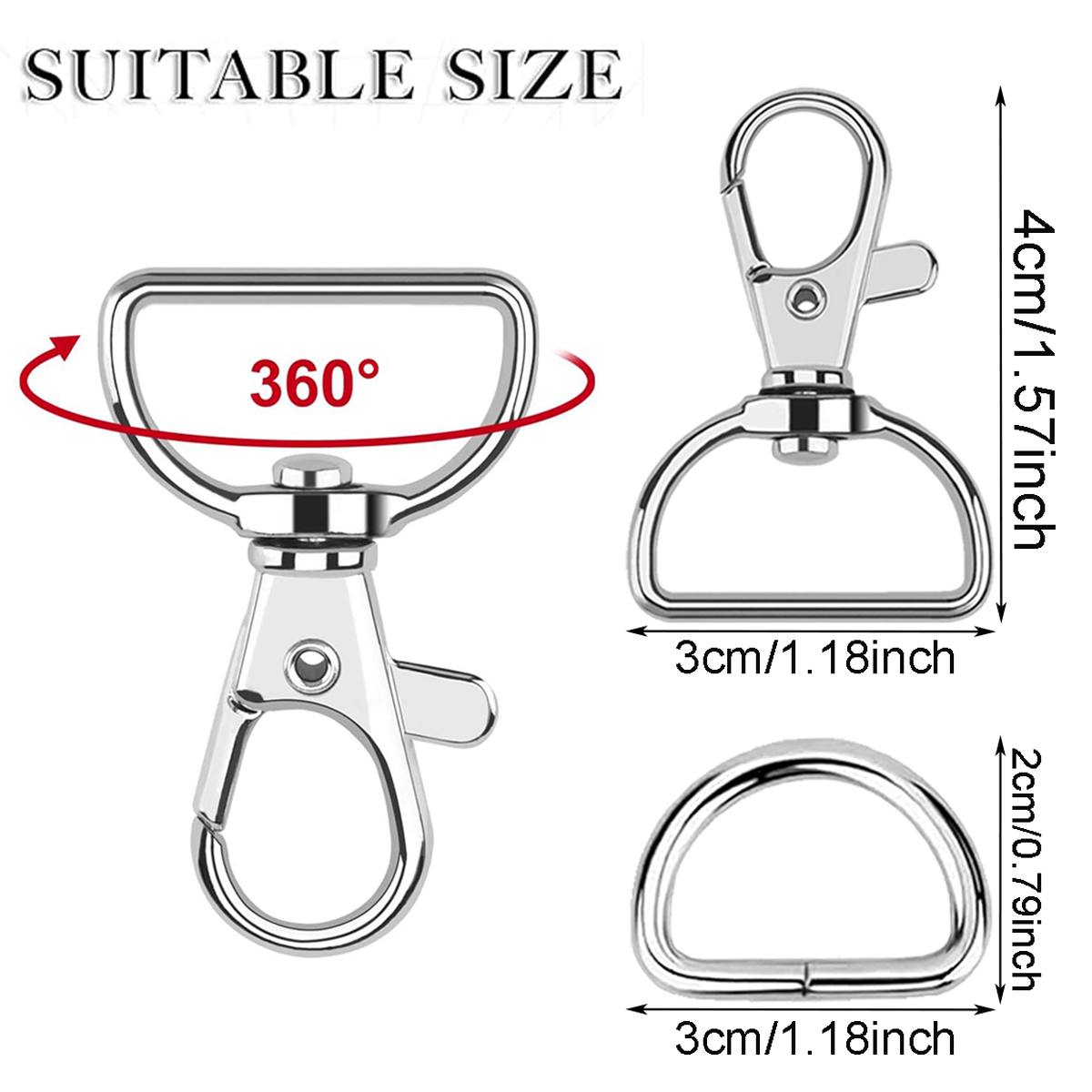 Juego de 10/20 Ganchos Girator - Fishing Swivel Connector reseña y precio
