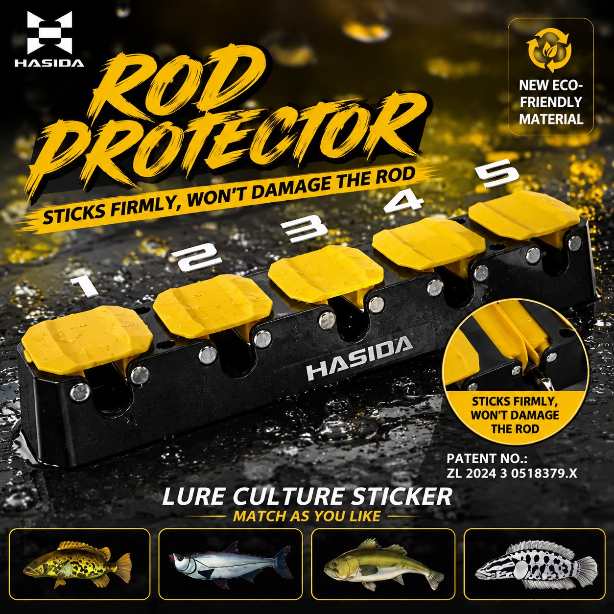 Soporte de Pared para Cañas de - Fishing Equipment Holder reseña y precio