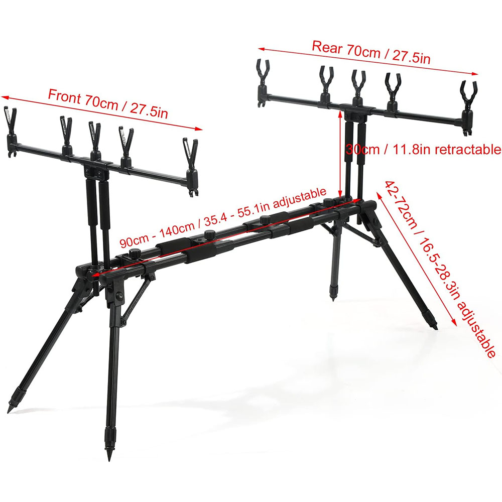 Soporte para Cañas de Pescar A - Fishing Rod Pod reseña y precio