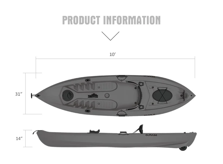 Bote de plástico HDPE de 10 pi - Fishing Equipment Rod reseña y precio