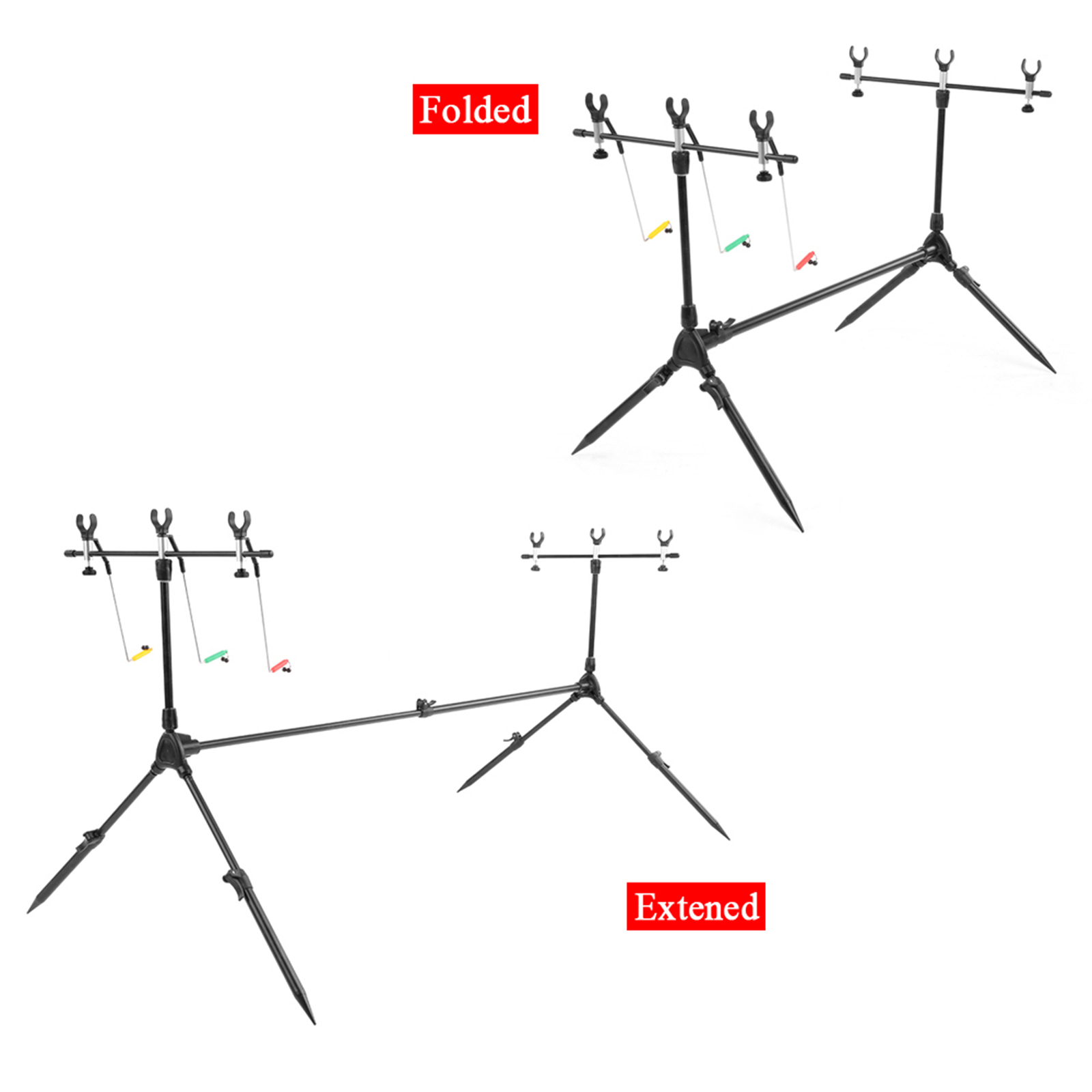 Lixada-Soporte 3 en 1 para cañ - Fishing Rod Pod reseña y precio