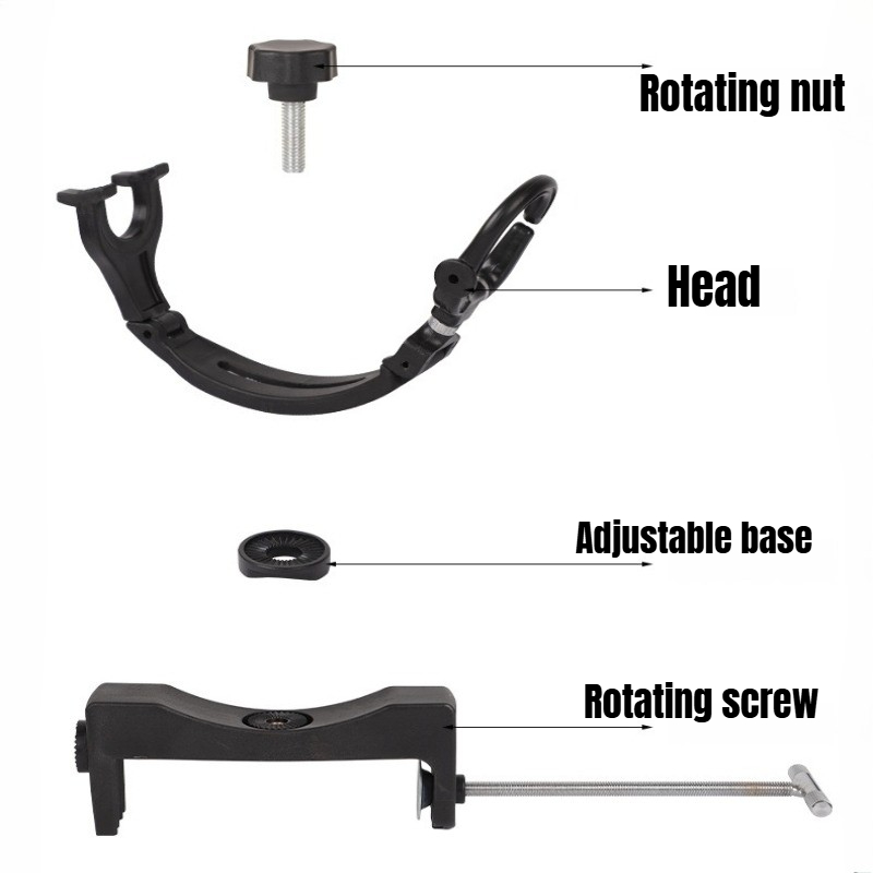 360 °   Soporte Giratorio Ajus - Fishing Rod Pod reseña y precio